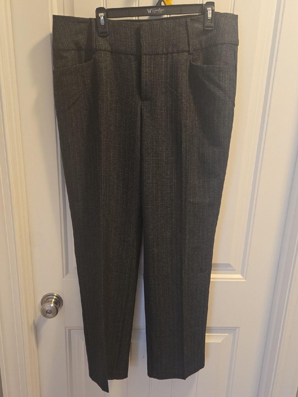 Nine West Charcoal Pinstripe Dress Pants